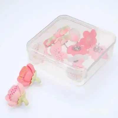 

20Pcs Flower Push Pins Thumbtacks for Cork Board Bulletin Board Map Markers Wall Decoration Photo Wall Stationery Crafts Home