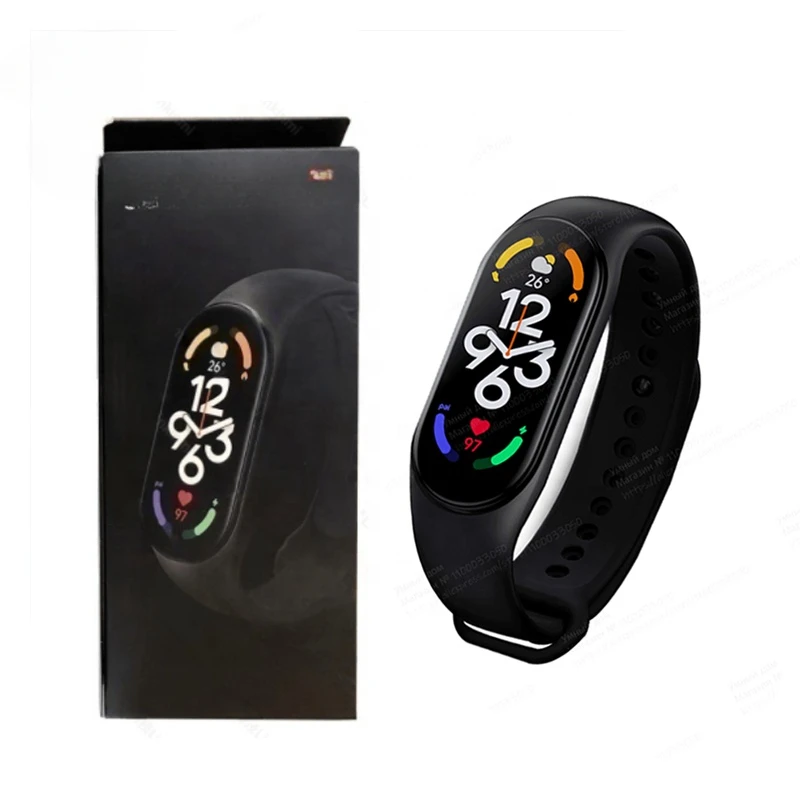 Smart Band 7 Bluetooth 5.2 AMOLED Wearable Devices Heart Rate Monitor Smartband