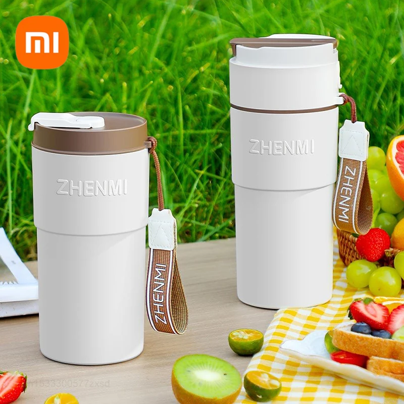 Xiaomi ZHENMI Stainless Steel Thermal And Cold Lnsulation Ouble Lid Juicers Up Portable Home Mixer Machine Blenders For Kitchen