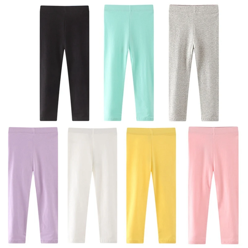 Girls Boys Leggings Knitted Striped Spring Autumn Thin Long Nine-Point Pants Children\'S Home Casual Pants Cosy Kids Pajama Pants