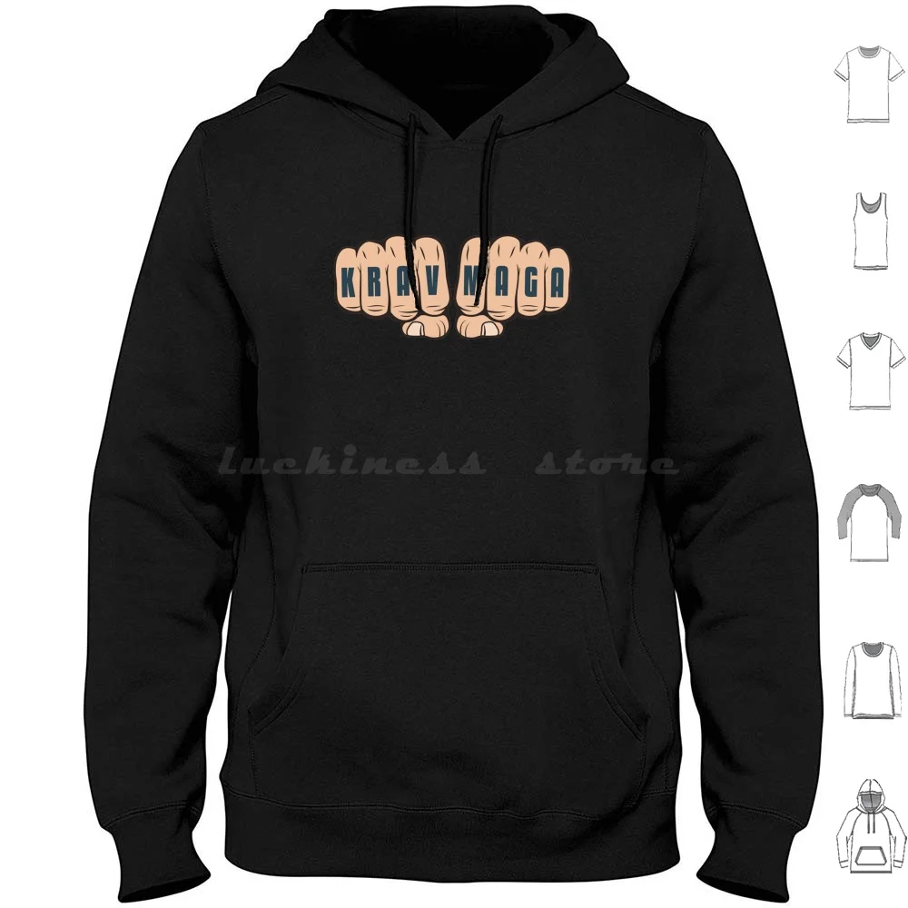 Krav Maga Hoodie Cotton Long Sleeve Krav Maga