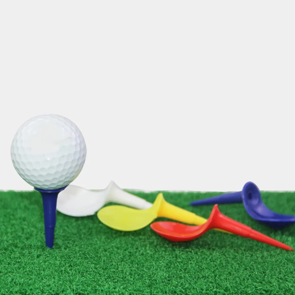 

10Pcs Replaceable Golf Tees Practical Golf Ball Stands for Consistent Swing Golfing Accessories Golfs Peg Plastic Golfs Tees