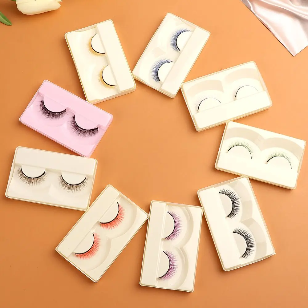 Multicolor Doll Eyelashes Simulation False Lash Dolls Modification DIY Accessories Decoration Suitable For 1/3 1/4 Scale Dolls