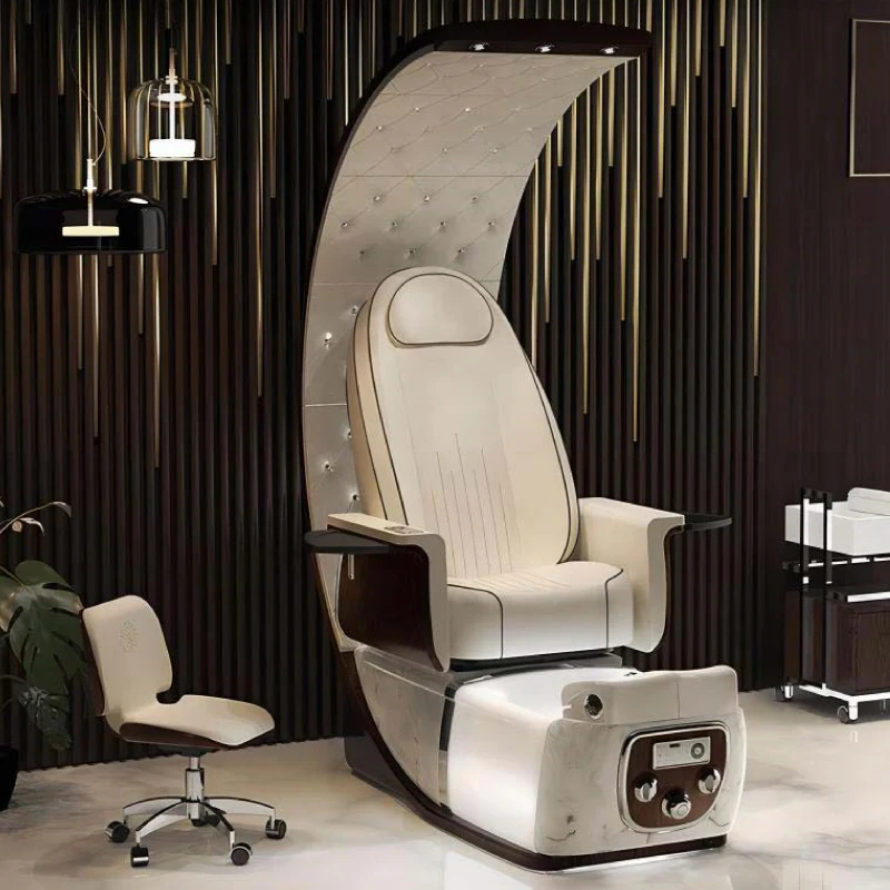 

Luxury Modern Professional Pedicure Chair with High Back & Foot Spa for Nail Salons Manicure & Pedicure