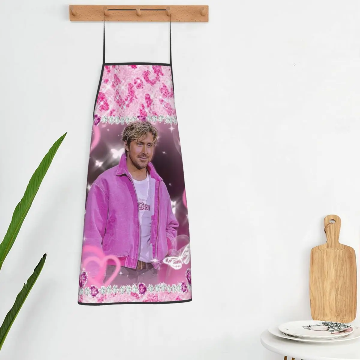 Funny Ryan Gosling Collage Apron Chef Cooking Baking Tablier Bib Kitchen Cleaning Pinafore for Women Men Gardening