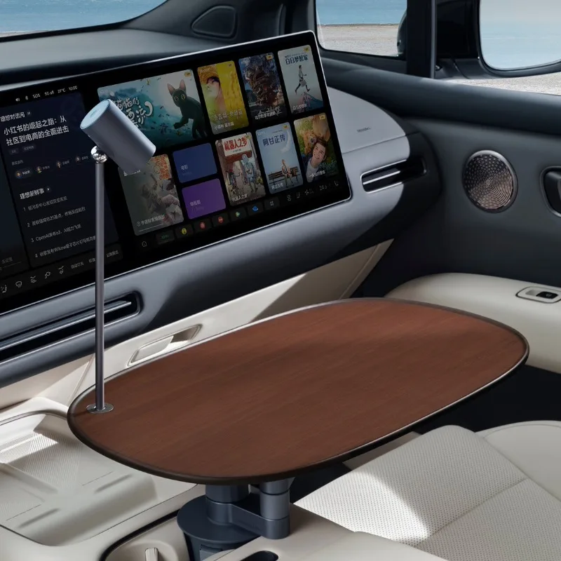 wooden table board inside the car is suitable for ideal car to enjoy suspended table board teacup holder