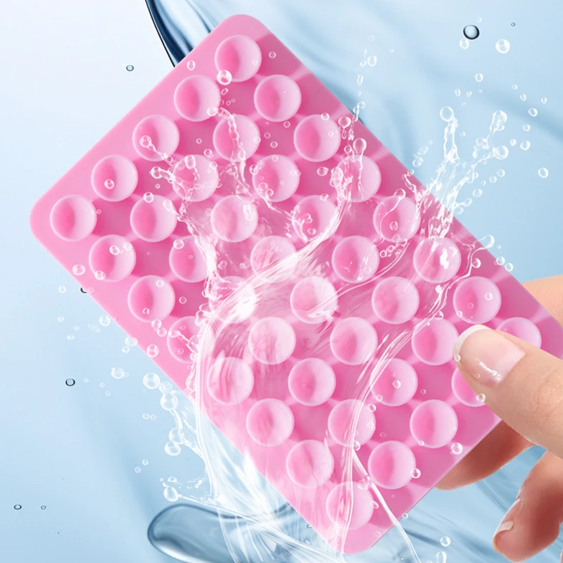 Universal Double Sided Silicone Suction Cup 24 & 40 Square Suction Cups Fixed Pad Mobile Phone Tablet Luggage Wall Suction Cup image 4