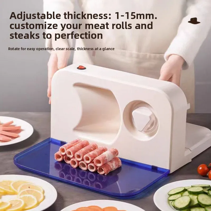 Multifunctional Electric Meat Slicer Household Beef Mutton Roll Cutter Frozen Meat Slicing Machine
