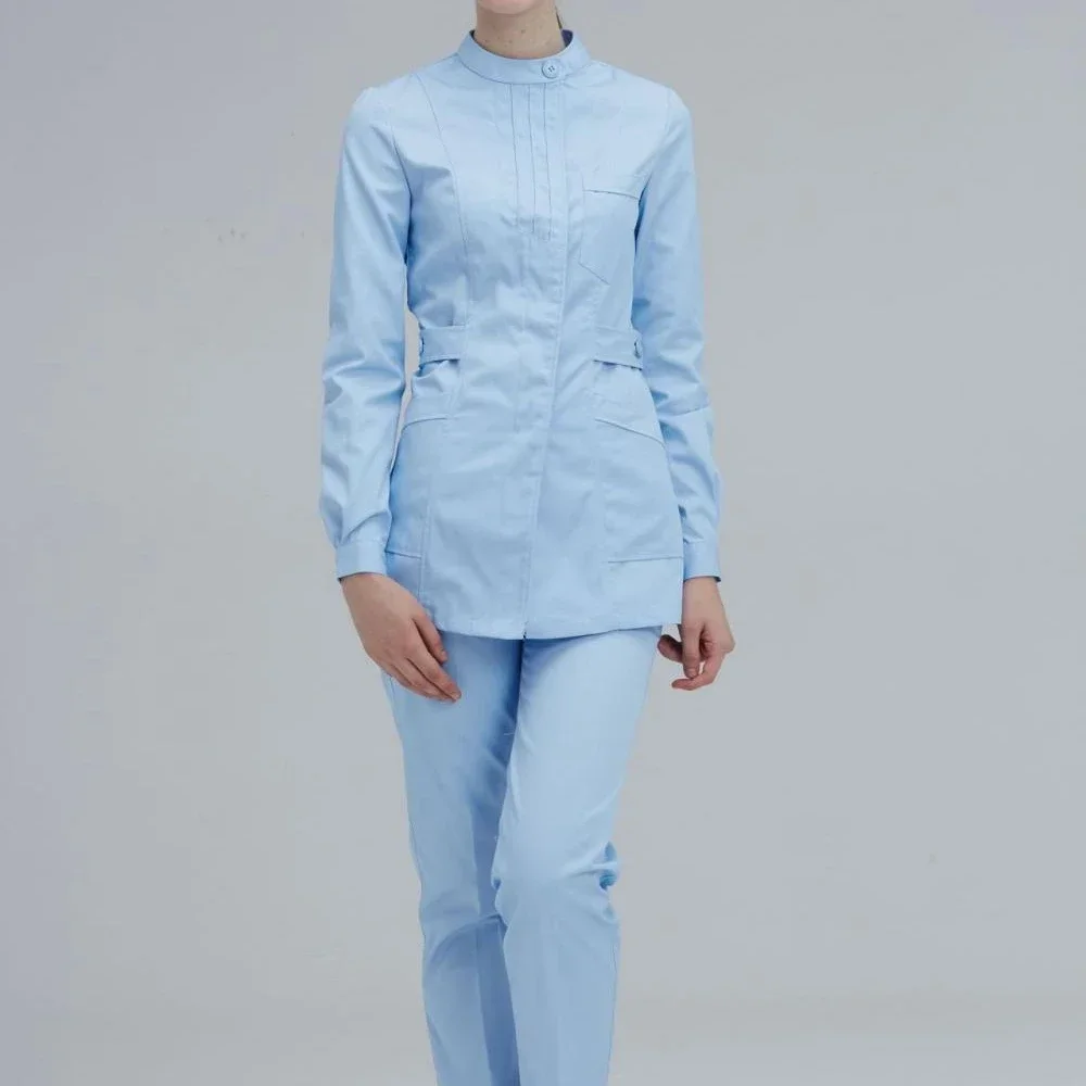 

Women Scrub Suits Hospital Doctor and Nurse Working Uniform Medical Surgical Long Sleeve Nurse Accessories Shirt and Trousers