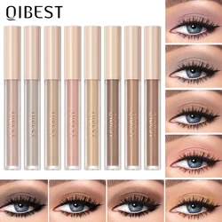 QIBEST 8 Colors Liquid Eyeshadow Matte Eyeshadow Gradient Velvet Eye Shadow Pigments Long Lasting Professional Makeup Maquillaje