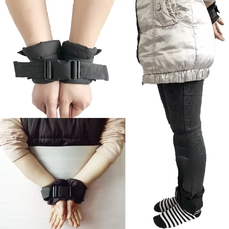 Universal Wrist Foot Limbs Restraint Strap Bedridden Paralyzed Elderly Hand Ankle Fixed Belt Anti-scratch Restraint Fixing Belt