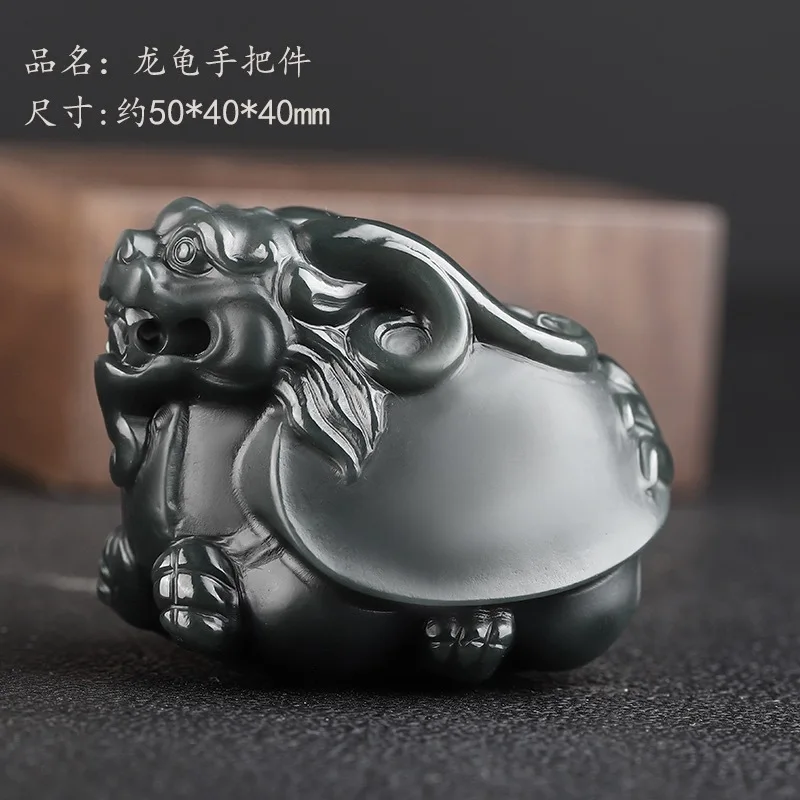 Hetian jade green jade tea pet Pixiu, suitable for tea trays, tea tables, tea stands, decorative pieces, tea set accessories, an