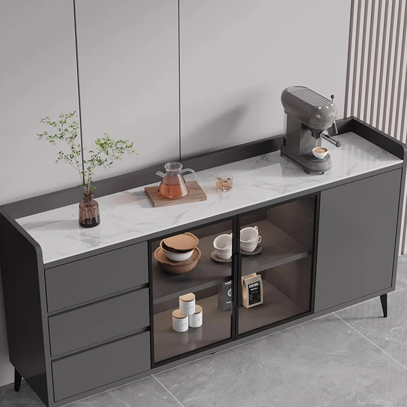 ديكور الخشب خزائن غرفة المعيشة تخزين أدراج زجاجية مدخل خزائن غرفة المعيشة الصين الزاوية Cajonera الأثاث العصري