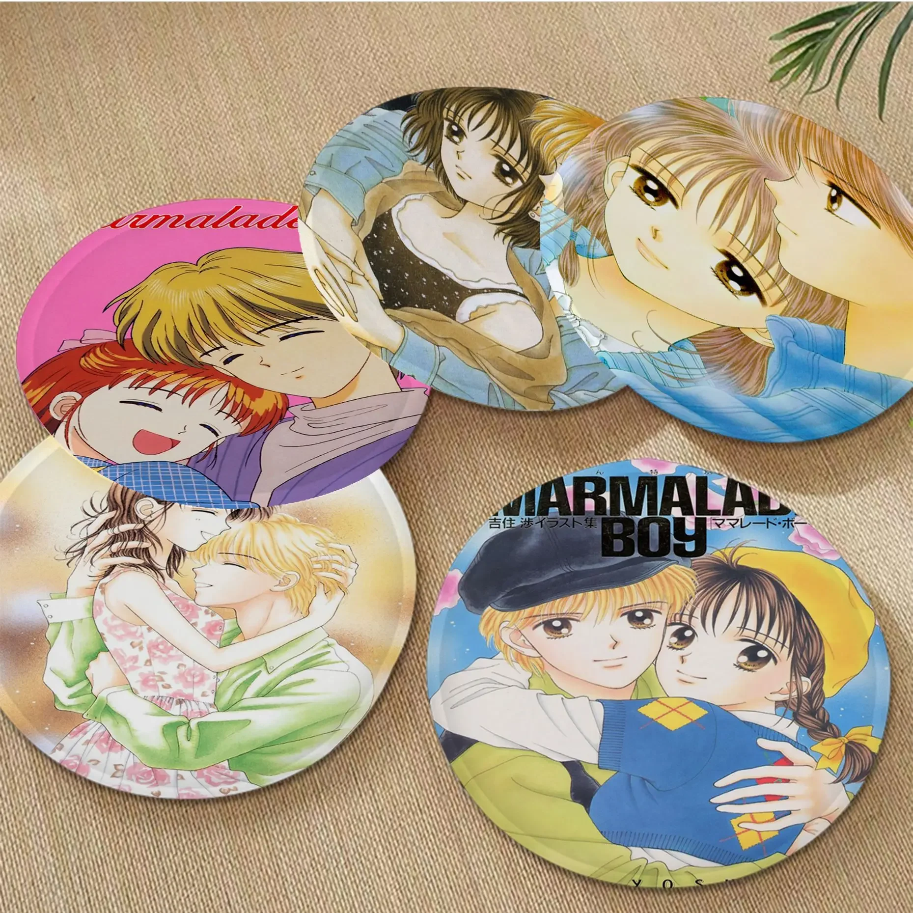 Anime Marmalade Boy Round Dining Chair Cushion Circular Decoration Seat For Office Desk Seat Mat