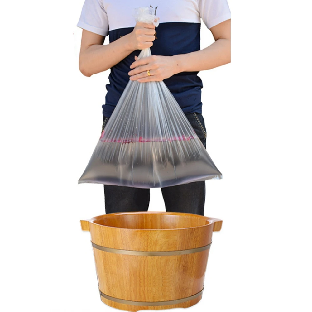 AK25-70Pcs outil de soin des pieds doublures de baignoire jetables sacs de bassin de bain pour pieds pédicure détox des pieds SPA outils de conservation de la chaleur