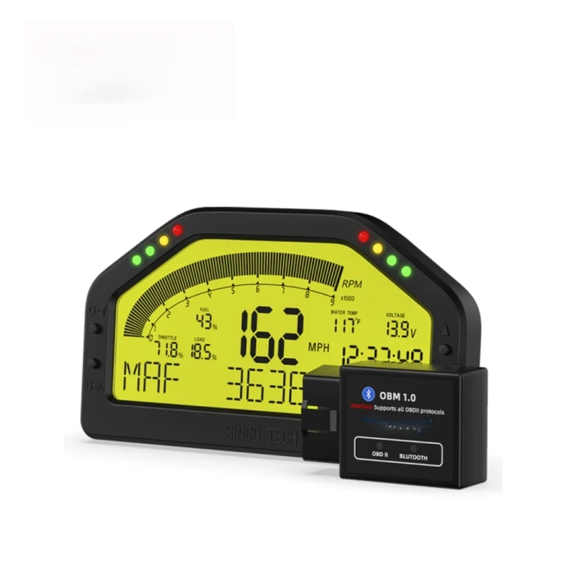 

Многофункциональная гоночная панель приборов с ЖК-дисплеем и подключением Ll Connection Racing Gauge DO903
