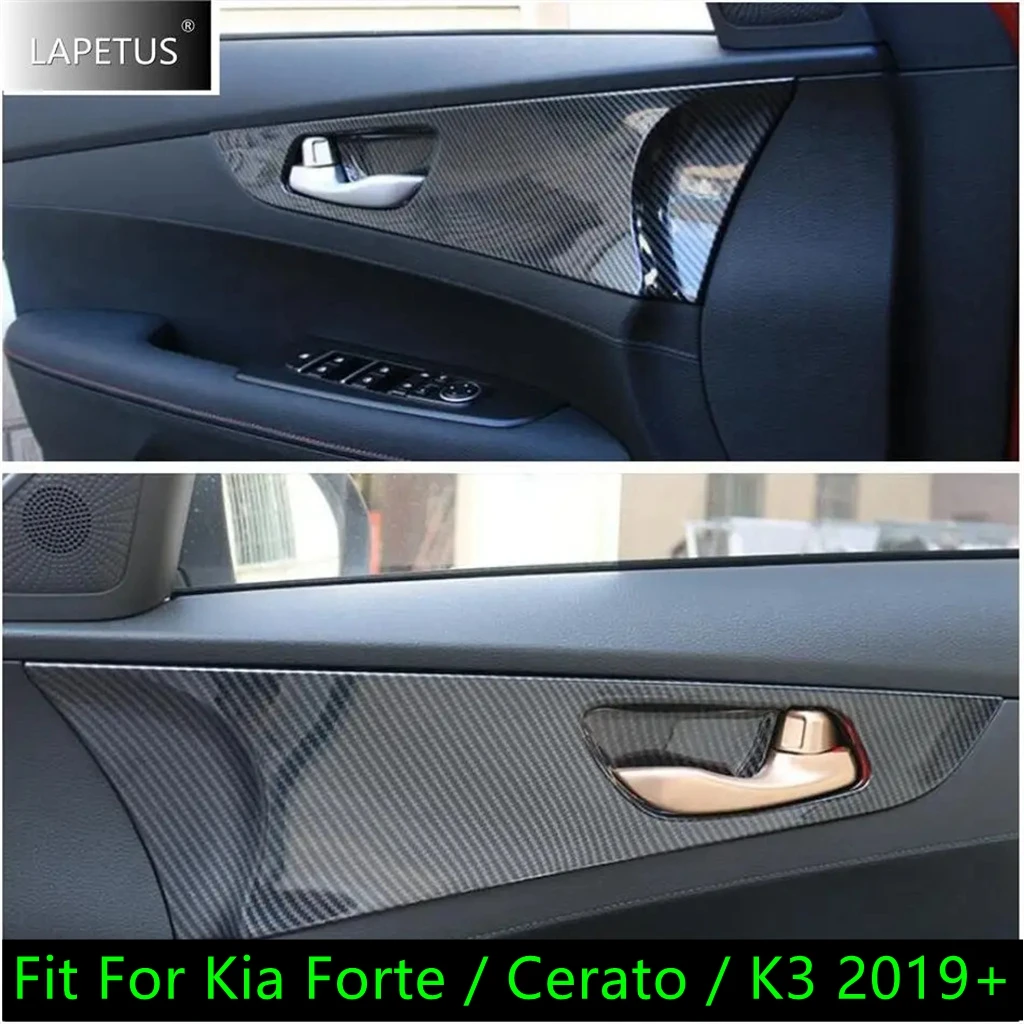 

Carbon Fiber Car Accessories Door Armrest Handle Bowl Decor Panel Interior Cover Trim For Kia Forte / Cerato / K3 2019 - 2023