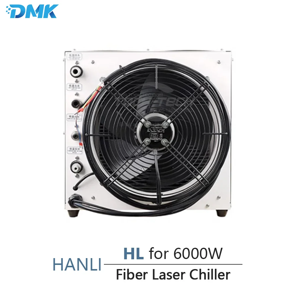 HANLI HL-6000W 산업용 수냉식 냉각기, 6000W 파이버 레이저 조각 및 절단기용, 380V, 50Hz, 15A