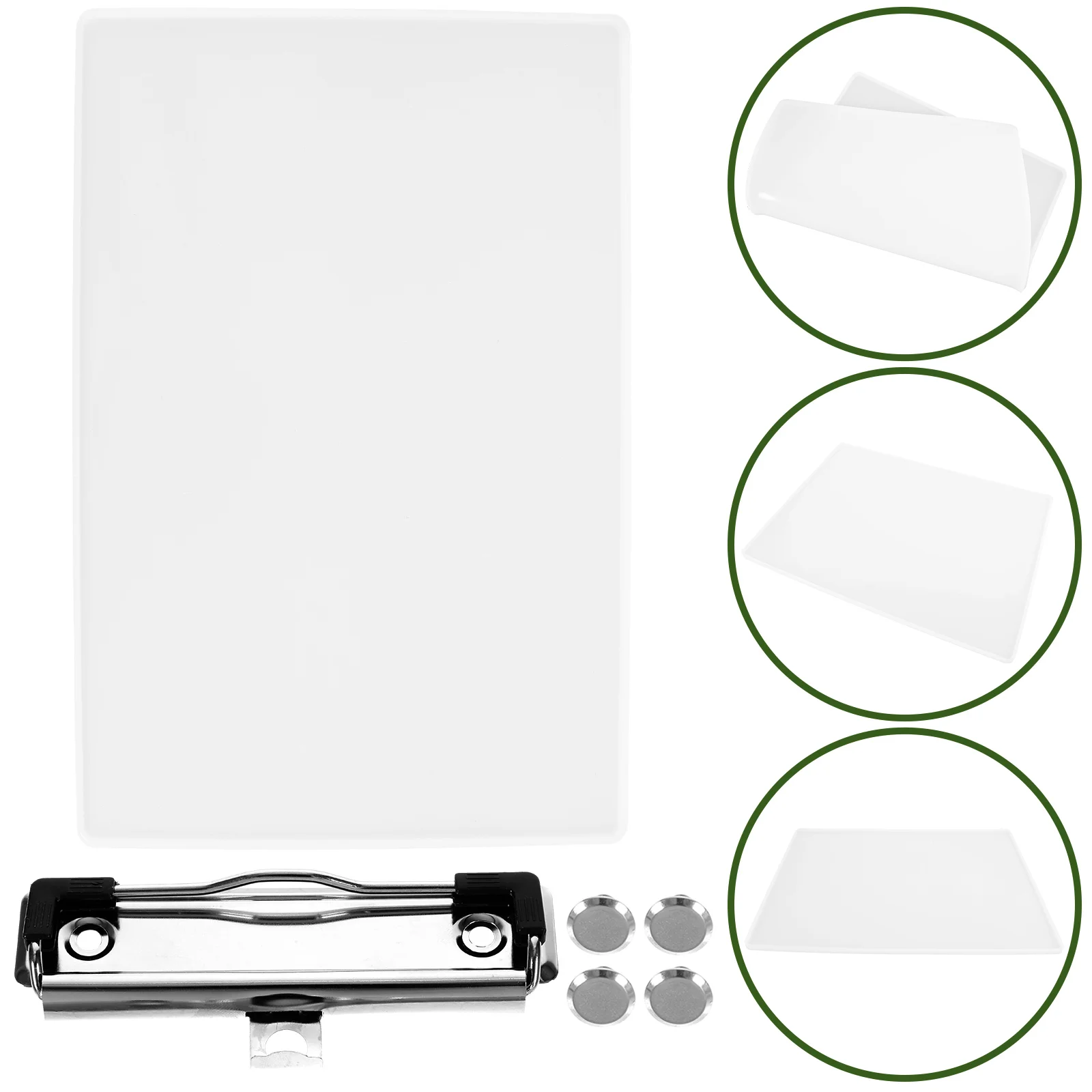 

2 PCS Epoxy Mold Silicone Molds DIY Folder Concrete Clipboard Plastic File Mould