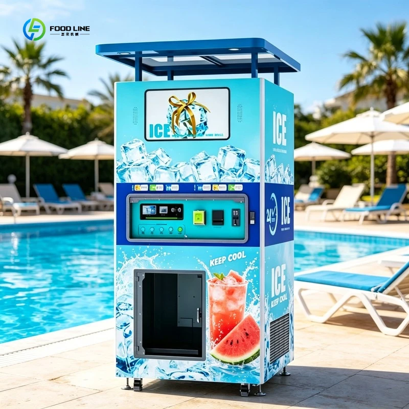 Ice Vending Machine Ice Cube Vending Vending Machine Stable Compressor Continuous Ice Producing Device FL Customized