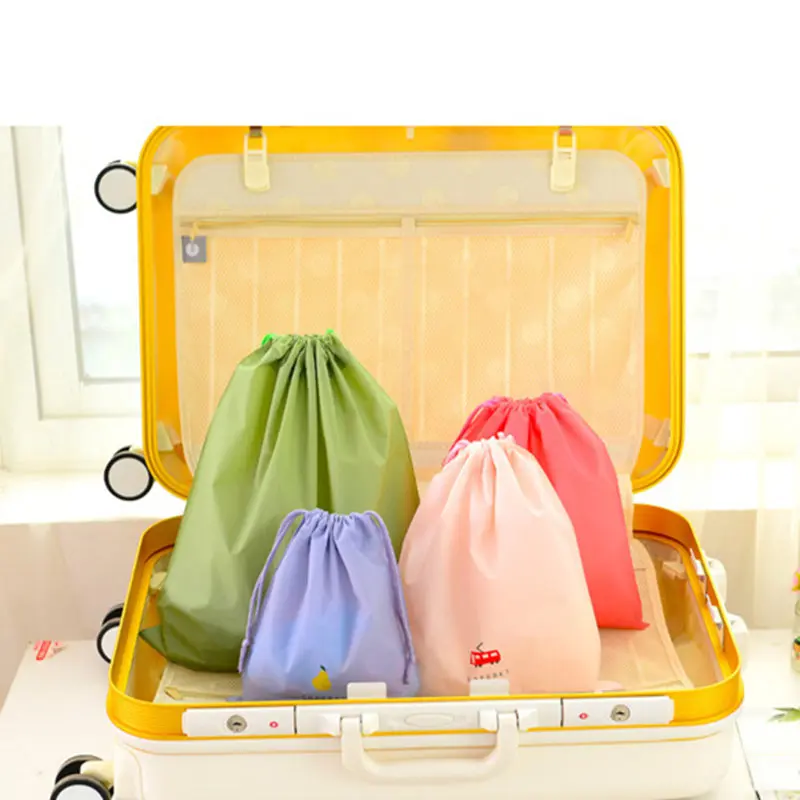 Waterproof Travel Drawstring Storage Bags Shoe Pocket Underwear Cosmetic Organizer Toiletry Bag Case Travel Clothes Packing