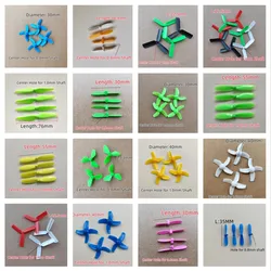 RC Drone Quadcopter CW CCW 30mm 45mm 42mm 55mm 0.8mm 1.0mm Props Proppellers Prop Fans 4-Blade Rotors Spare Parts Accessories