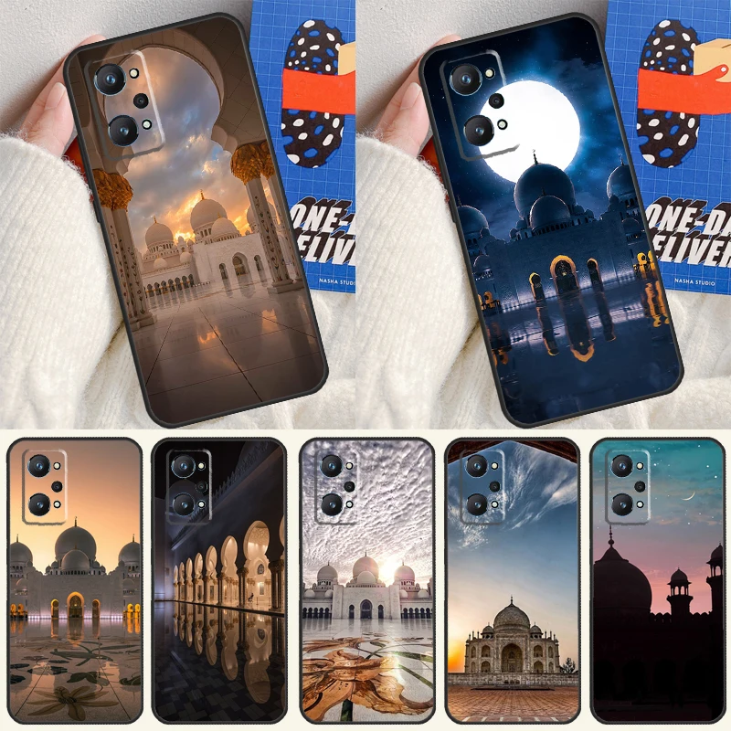 Arabic Muslim mosque building For Realme 10 11 Pro Plus GT Neo 5 2T C21Y C30 C31 C33 C35 C55 OnePlus Nord CE 2 3 Lite Case