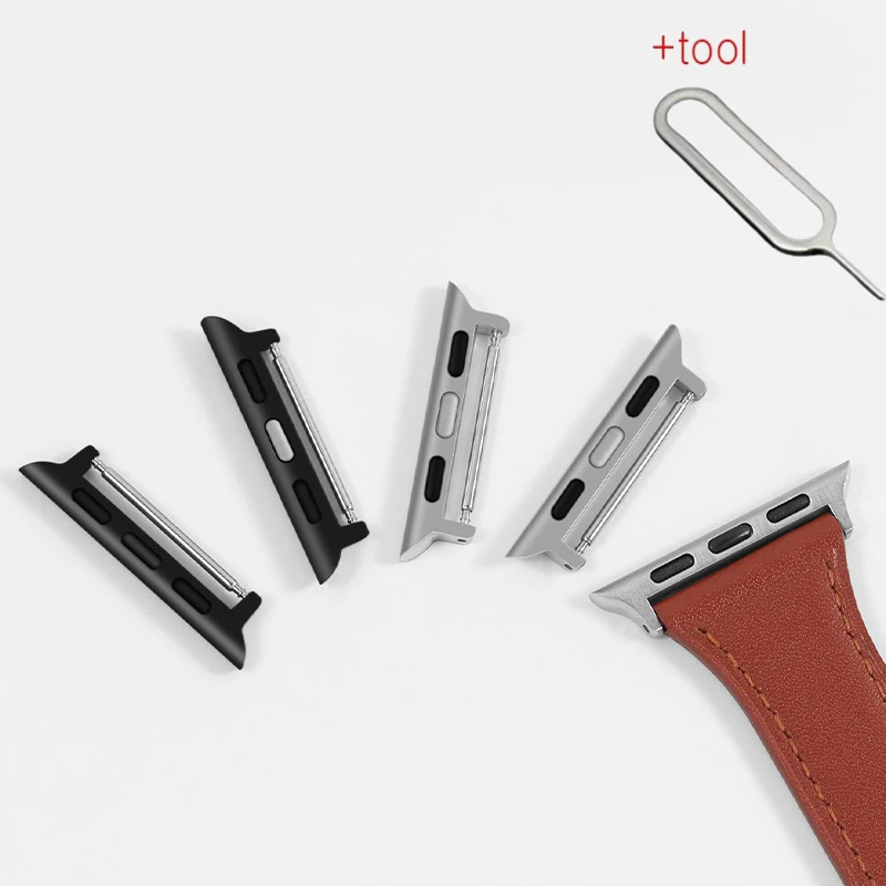 

Разъем для Apple Watch Band 9 8 7 6 5 4 3 SE 44 мм 40 мм 38 мм 42 мм 41 мм 45 мм адаптер из нержавеющей стали iwatch Ultra 49 мм 10 46 мм