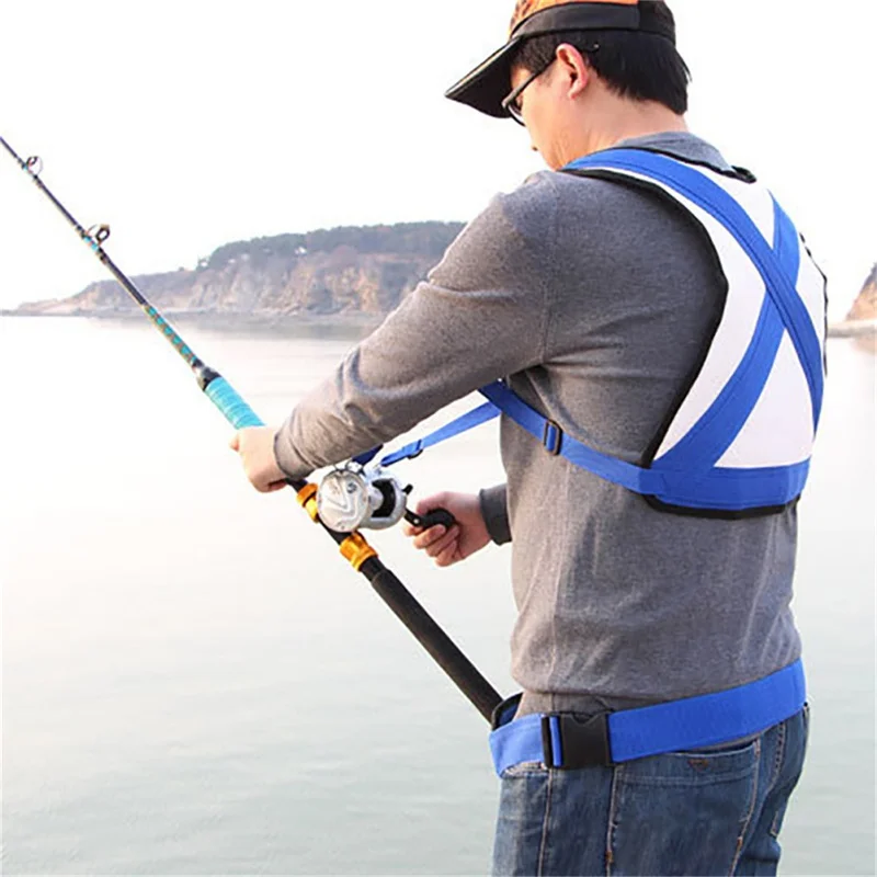 Fishing Waist Support Adjustable Protective Fishing Rod Holder Waist Belt Harness Rod Holder For Stand Up Carp Fishing Kit