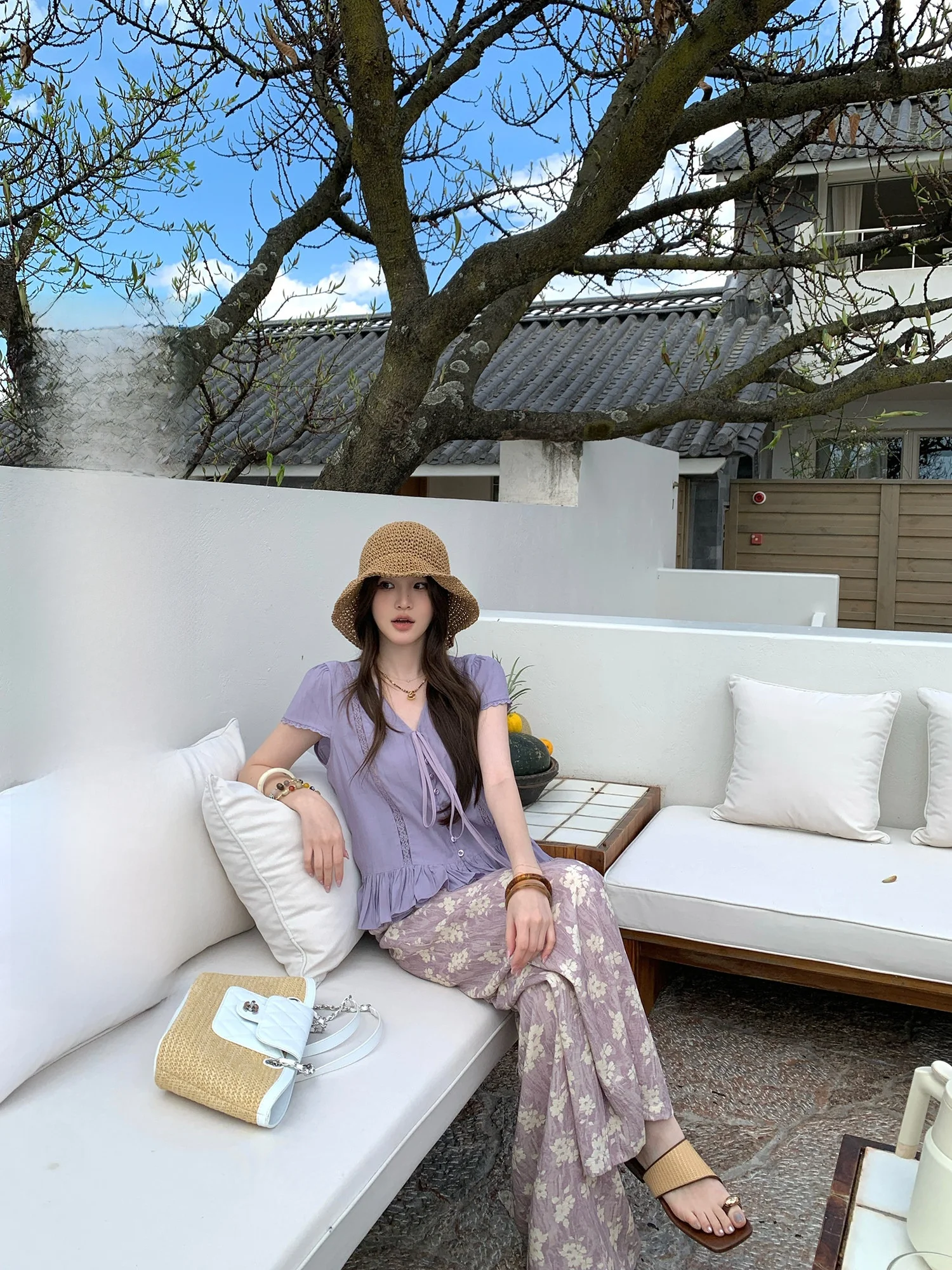 

Желтый женский летний топ с кружевными вставками, плиссировкой и рукавами-крылышками, дышащий, с охлаждающим эффектом, свободного кроя, в повседневном стиле