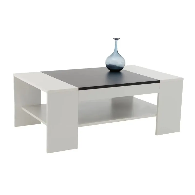 

Square Design White Nordic Wooden MDF Square Modern Luxury Coffee Table
