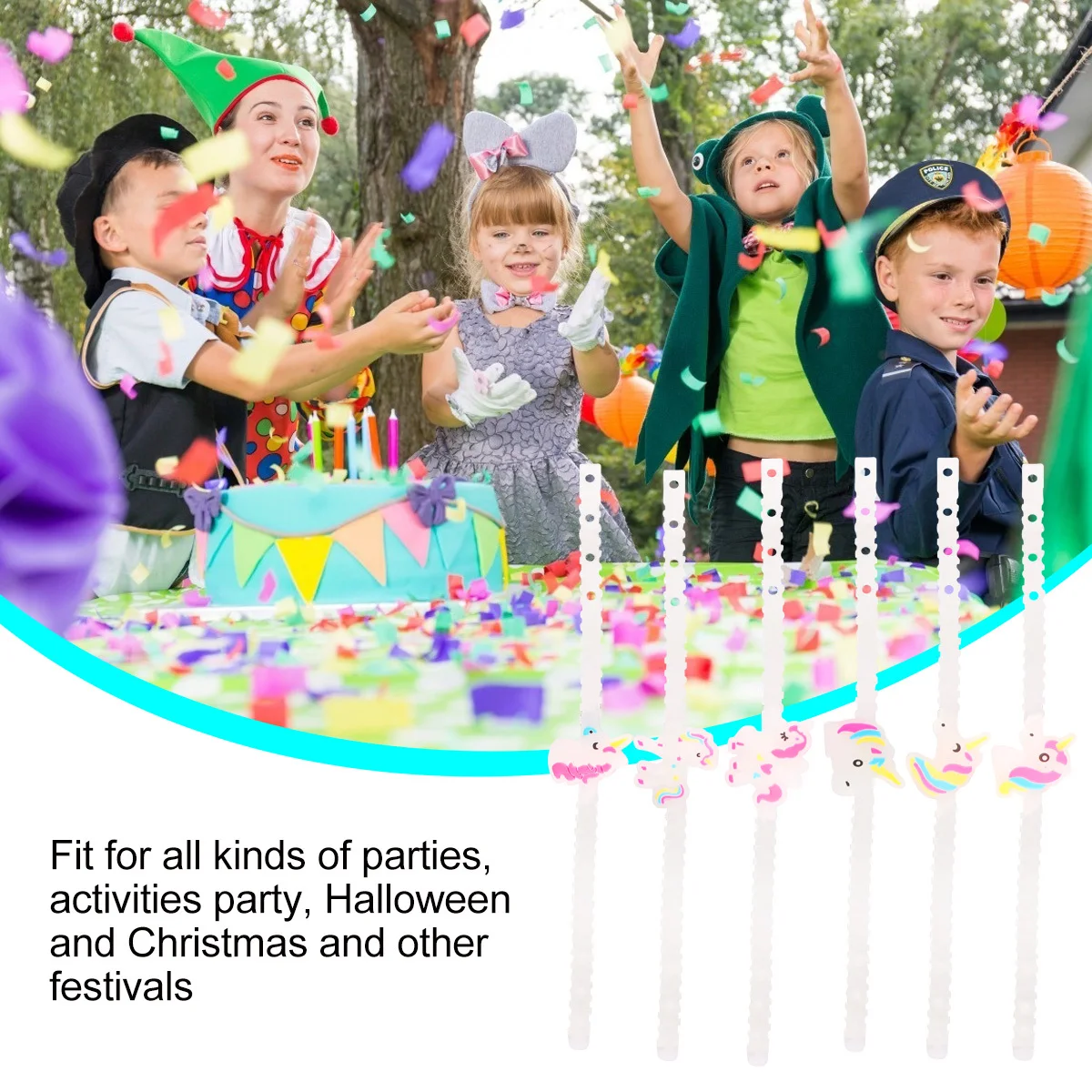 

12Pcs Luminous Glow Bracelet Flashing Unicorn Design Silicone Wristband for Children Party Supplies Easter