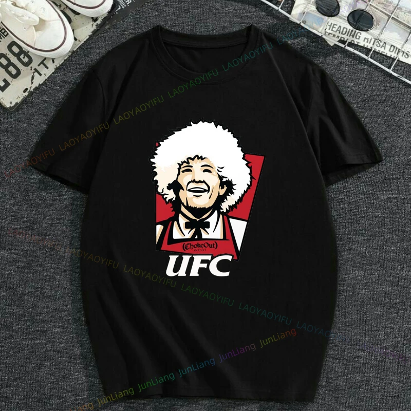 Funny Graphic Tee Men\'s Clothing UFC Kncc THC KFC Mens Clothes Top Women Harajuku Y2k Streetwear Women\'s T-shirt Tops Vintage