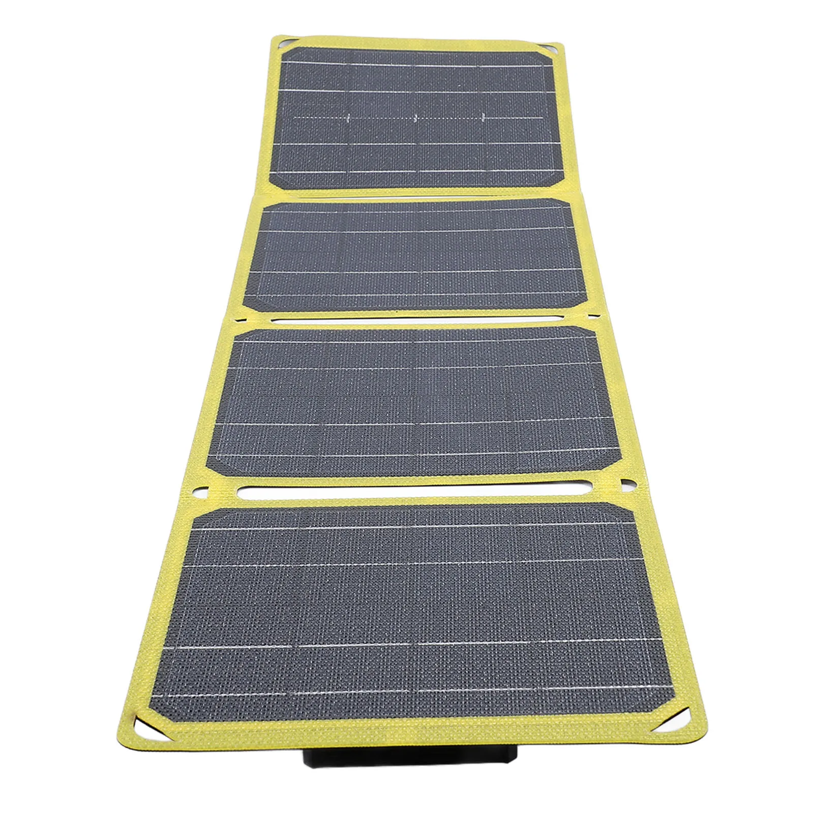 Portable Solar Panel ETFE Fluorescent Yellow  USB 40W Monocrystalline Silicon Waterproof Solar Panel Foldable for Hiking