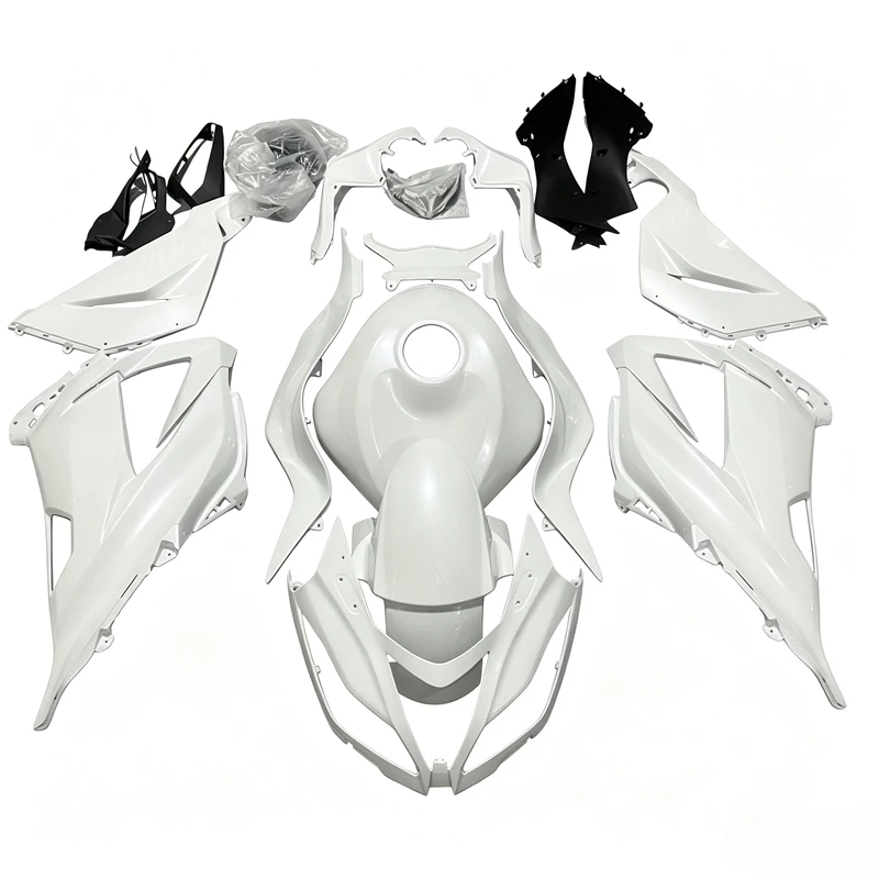 New ABS Fairings Kit Fit for Ninja ZX-6R 636 599 2013 2014 2015 2016 2017 2018 13 14 15 16 17 18 Custom Pearl white