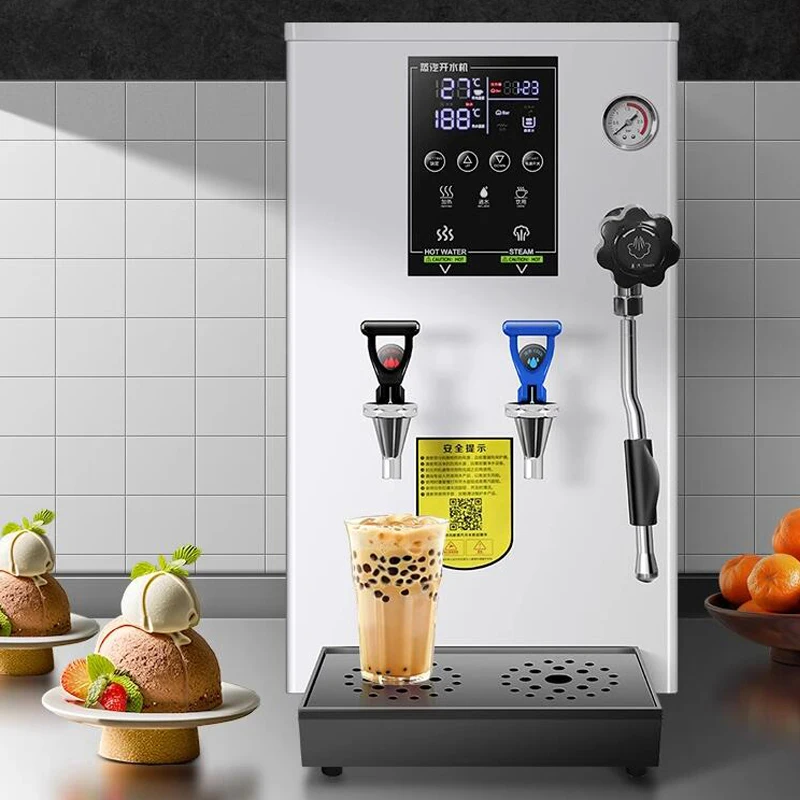 Steam Milk Foam Machine Automatic Hot Water and Cold Water Machine Double Boiler Milk Foam Machine
