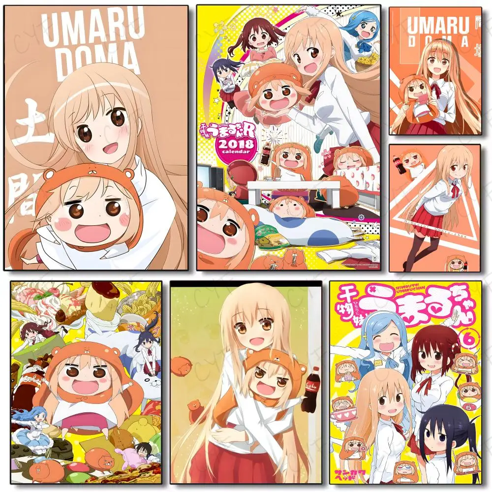 أنيمي H-Himouto Umaru Chan-MT لطيف المشارك لوحة ذاتية اللصق مع مطبوعات غرفة نوم المنزل غرفة المعيشة الديكور هدية