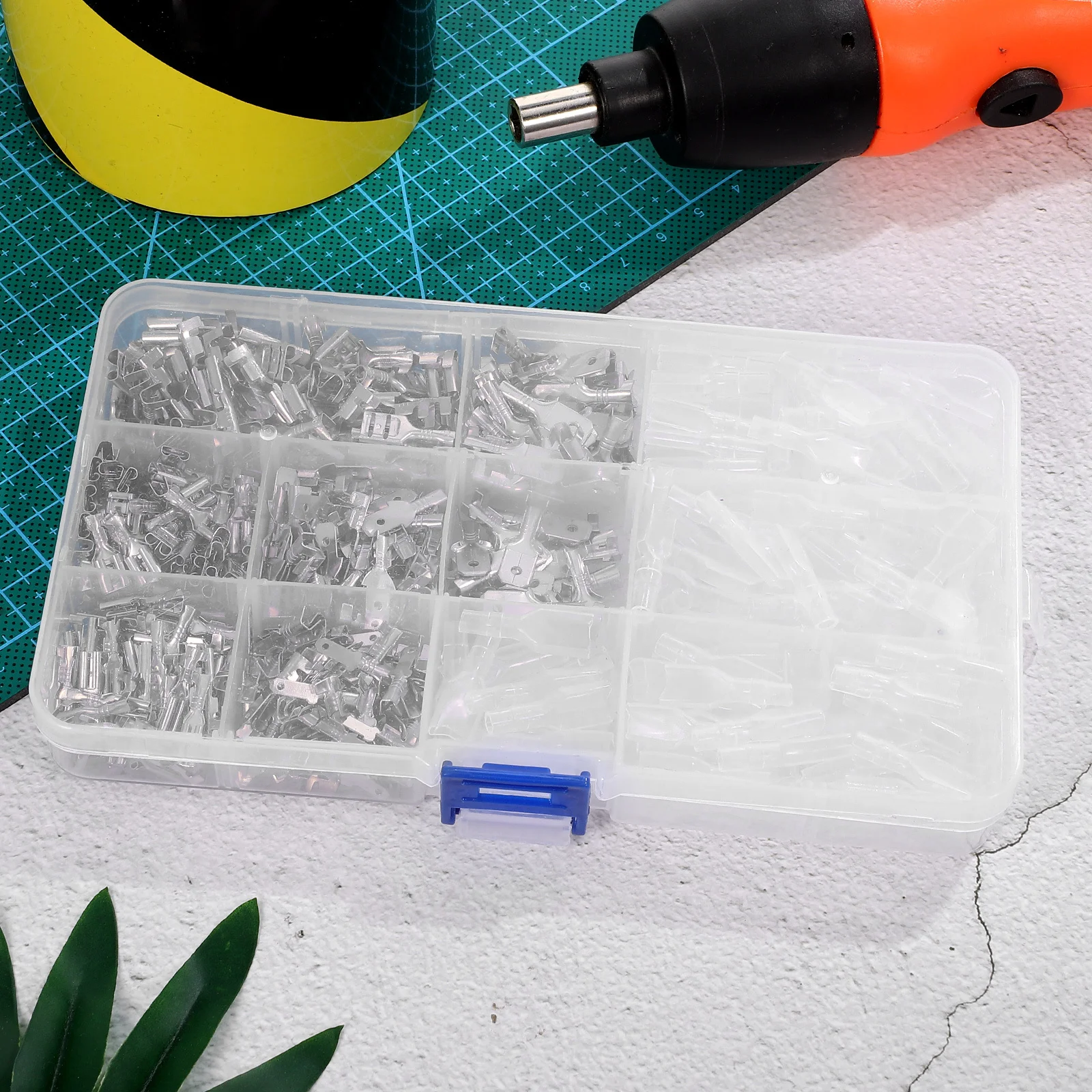

540Pcs Electrical Connector Kit Spade Wire Terminals Male Female Connectors for Cable Wiring Spade Connector Terminal Crimp Sets