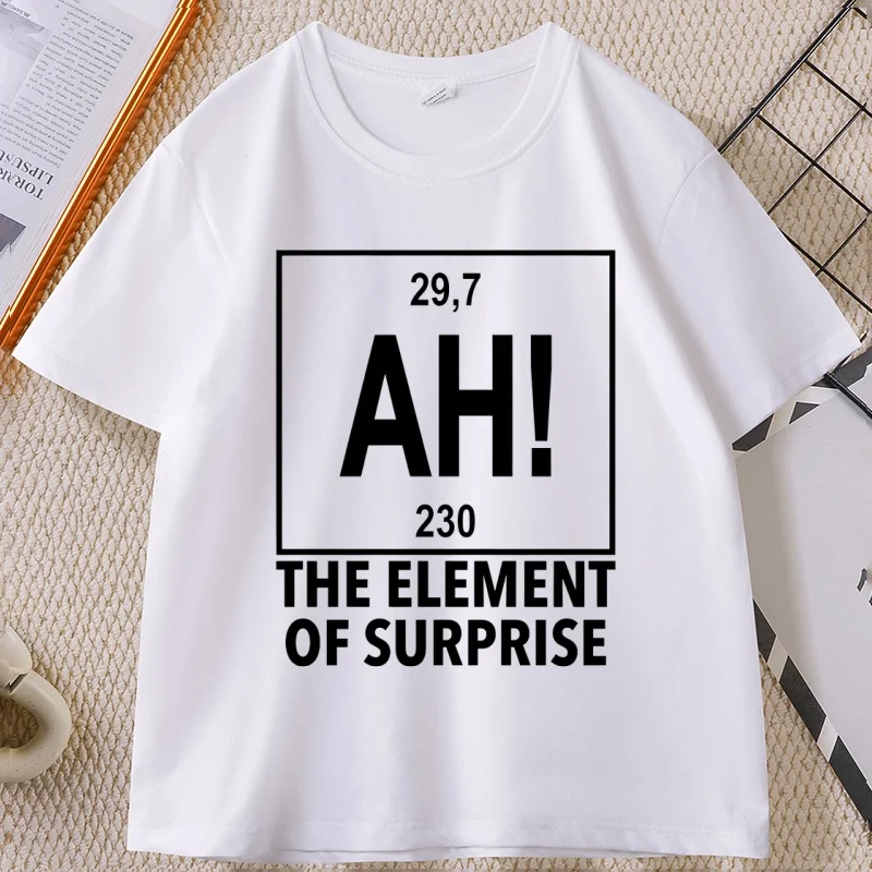 Project Hail Mary Ah Graphic T Shirts Man Woman Element of Surprise Ryland Grace T Shirt Casual Cotton Short Sleeve Round Neck