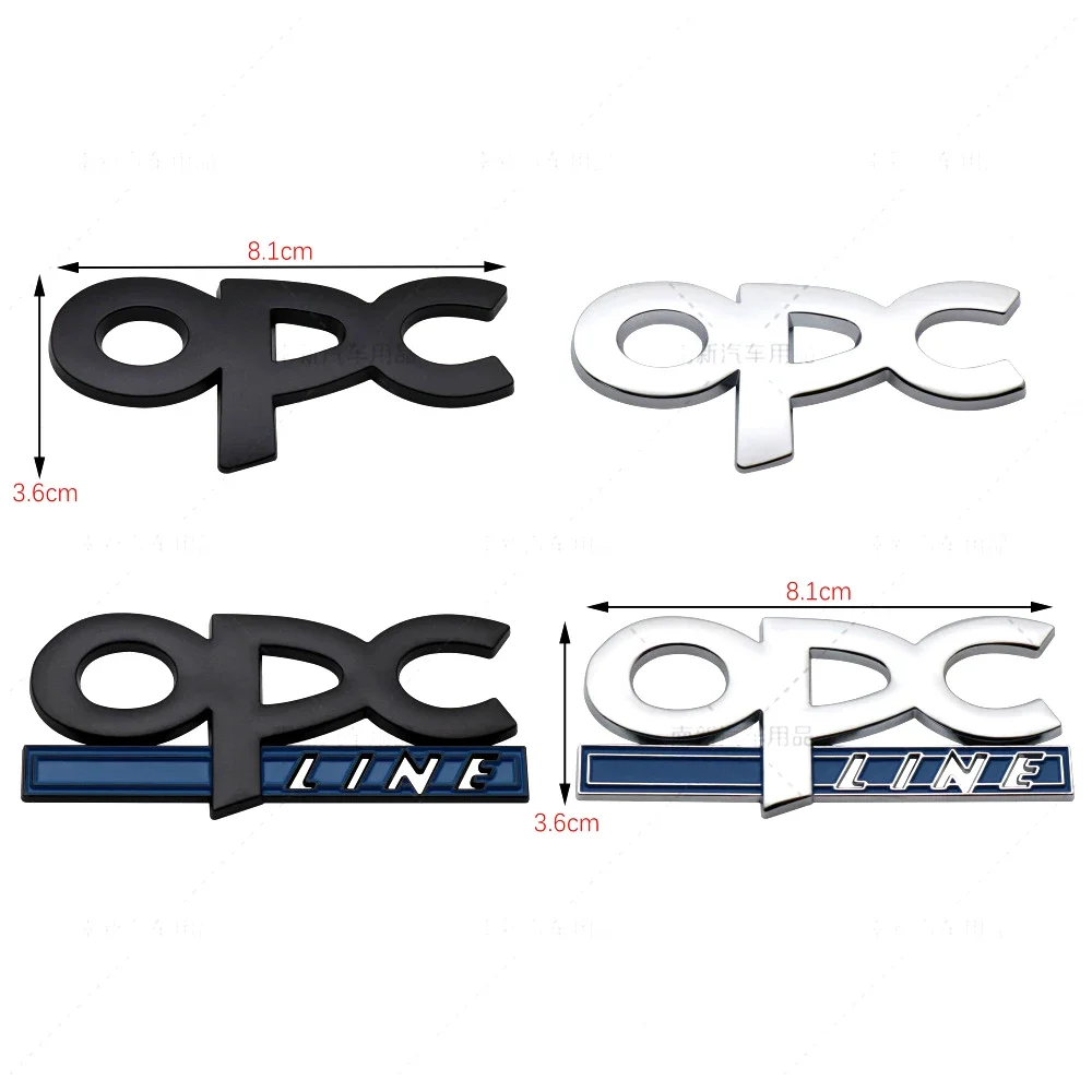 Car Body Side Metal Emblem Sticker Rear Trunk Badge for Opel OPC Line Astra J H G Corsa D Zafira B Vectra Vivaro Insignia Mokka