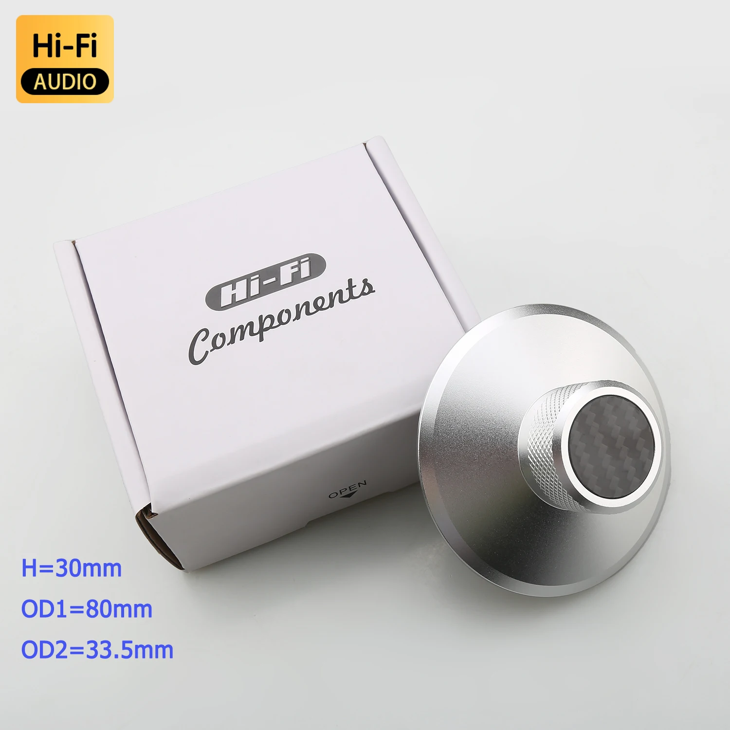 New Vinyl Record Weight Stabilizer Turntable Clamp, Metal LP Disc Stabilizer for Vibration Control & HiFi Audio