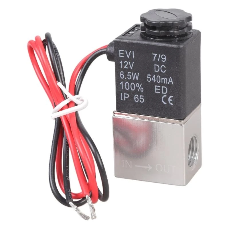 

1/4 "для постоянного тока 12 В, 2-ходовой, нормально закрытый, пневматический, алюминиевый, электрический соленоид, воздушный f