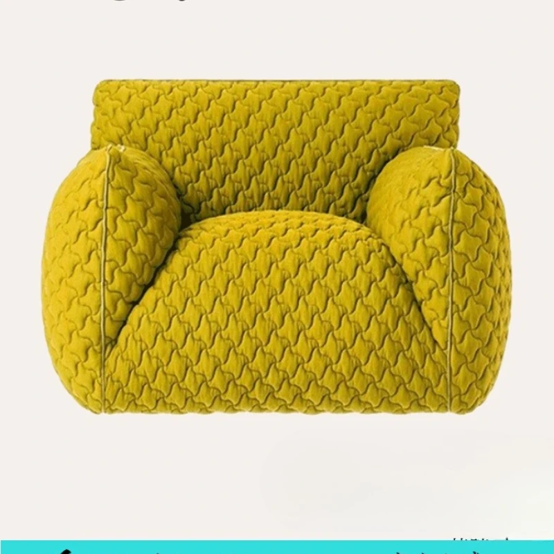

Margery Italian blue fat lazy chair creative living room designer clothing store hotel fabric single sofa