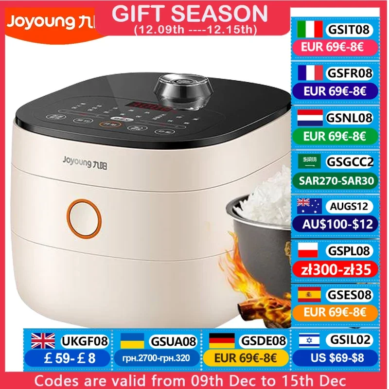 Joyoung Rice Cooker 24H Reservation Multifunction Rice Gruel Steaming Cooker 4L For Home Kitchen F40FY-F504