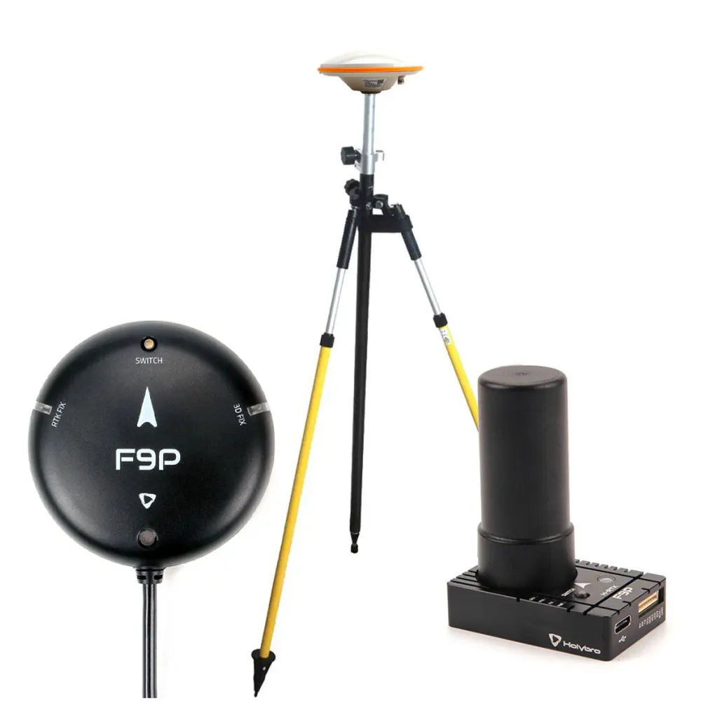 Holybro H-RTK F9P Rover Lite |   H-RTK F9P Helicoidal |   Base H-RTK F9P para GNSS GLONASS Galileo BeiDou para controlador de vuelo Pixhawk