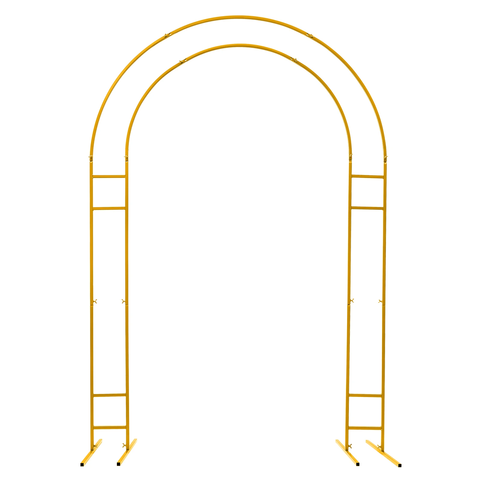 7.2ft Metal Wedding Arch  with Base, Balloon Arch Backdrop Arch Stand for Wedding, Garden, Yard, Indoor Outdoor Party Decoration