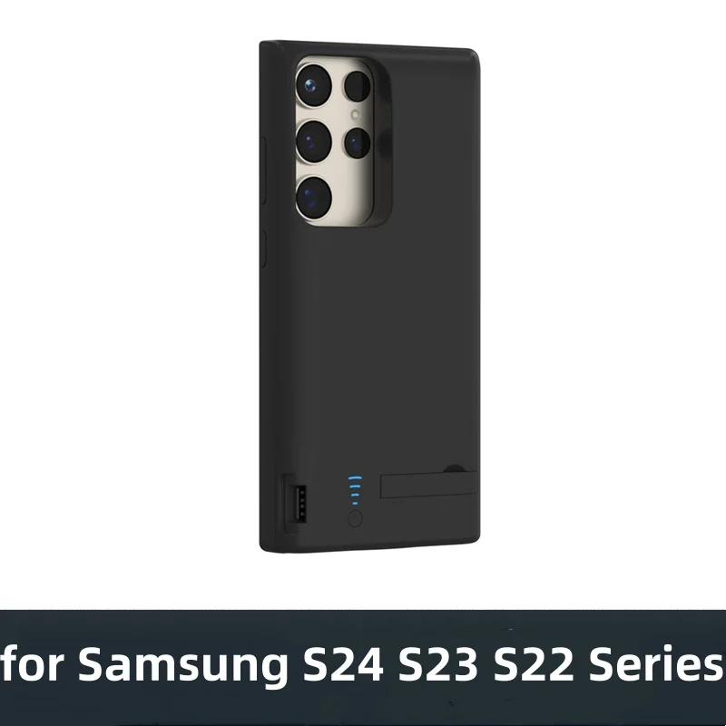 

Чехол-зарядное устройство Power Bank для Samsung Galaxy S20 S21 S22 S24 Ultra Plus S10 Plus S10E S20FE S21FE Чехол с задним зажимом
