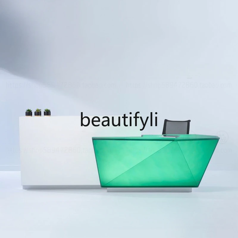 Creative minimalist acrylic reception checkout page