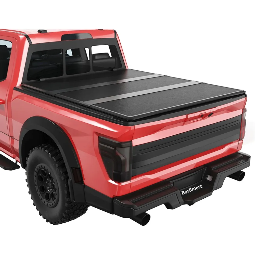 

Enhanced Heavy-Duty 5'7" (67.4") Hard Tri-Fold Truck Pickup Bed Tonneau Cover,Upgrade for 2009-2024 2025 Ram 1500