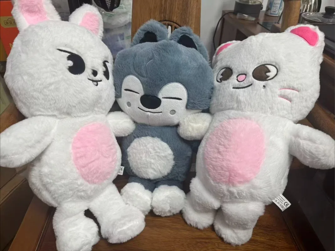 Peluche Skzoo Wolfchan, Muñeco de Peluche de Dibujos Animados Kawaii, Peluche Grande de Stray Kids, Almohada para Dormir, Regalo